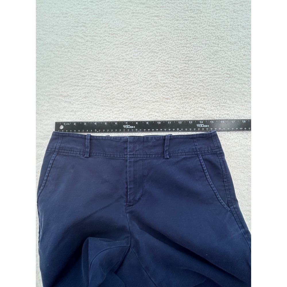 Lauren Ralph Lauren Petite Navy Blue Wide Leg Stretch Cotton Chino Pants 6P - Picture 4 of 8